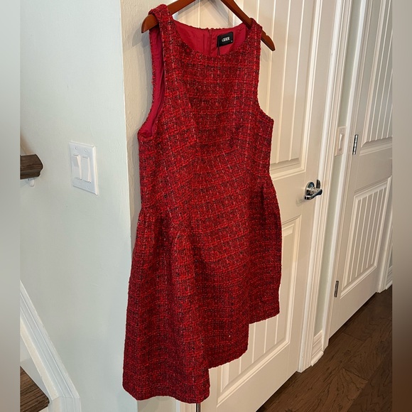 CIDER Red Tweed Fit & Flare Mini Dress 0XL NWT - Picture 7 of 11